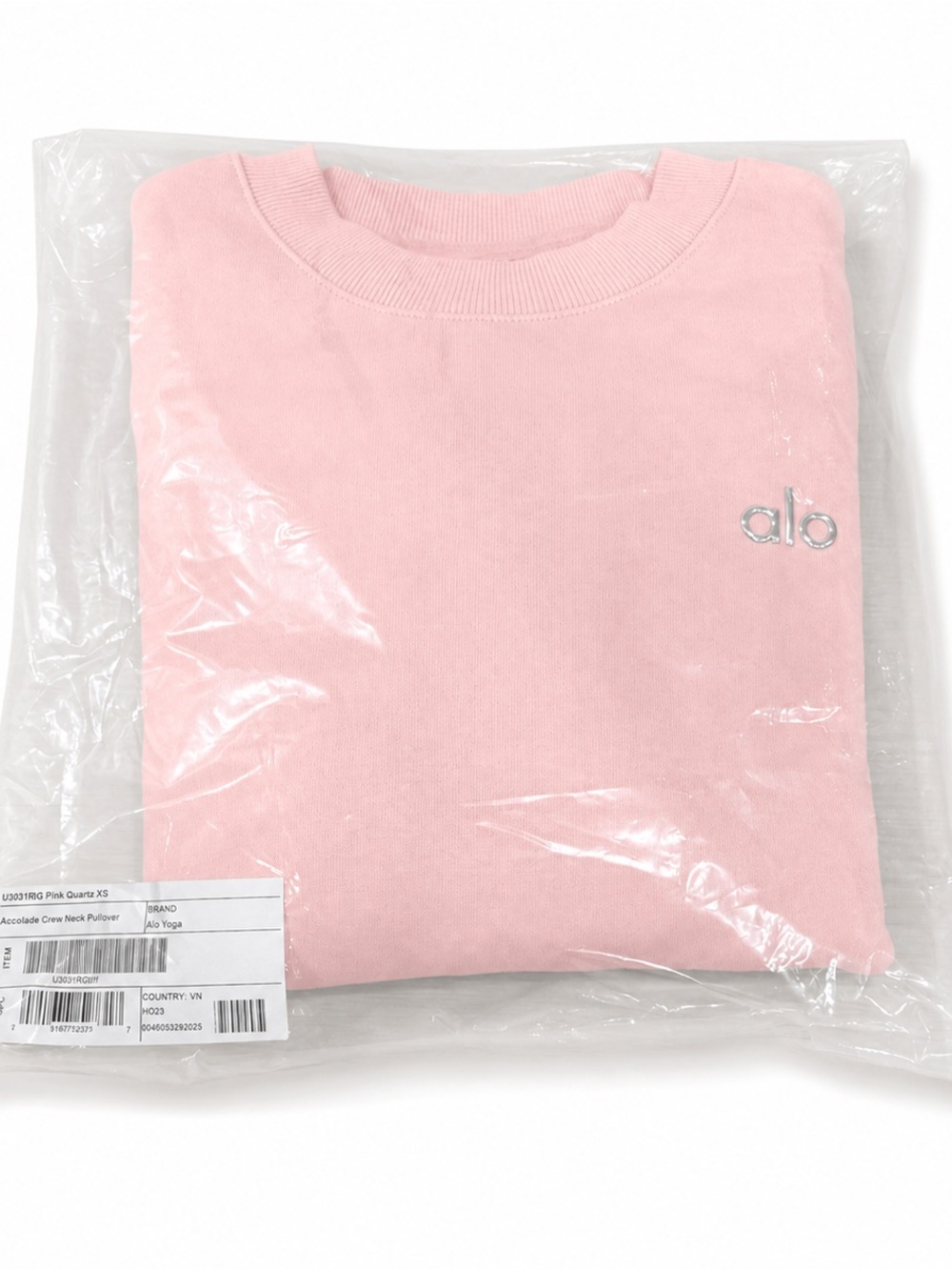 ALO Yoga Pink Crew Neck Sweatshirt
